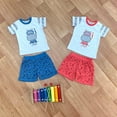 thumbnail image 3 of Happy Hippo 2-Piece Tee & Shorts Set, 3 of 5