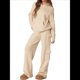 thumbnail image 1 of Conjunto de Dos Piezas de Pijama y Pantalón de Felpa de Larga para Mujer. Incluye: Suéter, Pantalón y Traje Informal. Albaricoque L, 1 of 10