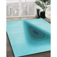 thumbnail image 3 of Ahgly Company Machine Washable Indoor Rectangle Transitional Blue Area Rugs, 6' x 9', 3 of 7