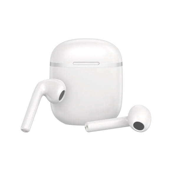 Seitruly Auriculares inalámbricos Estéreo compatible con Bluetooth 5.1 Cancelación de ruido Auriculares internos Teléfono inteligente Auriculares Cables de audio/vídeo Blanco