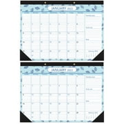 2pcs STOBOK 2021-2022 Desk Calendar Bonus 2 Sheets Event Stickers 2 Years Monthly Planner Runs from January 1, 2021 to 31, 2022 Desk/Wall Calendar for Organizing & Planning