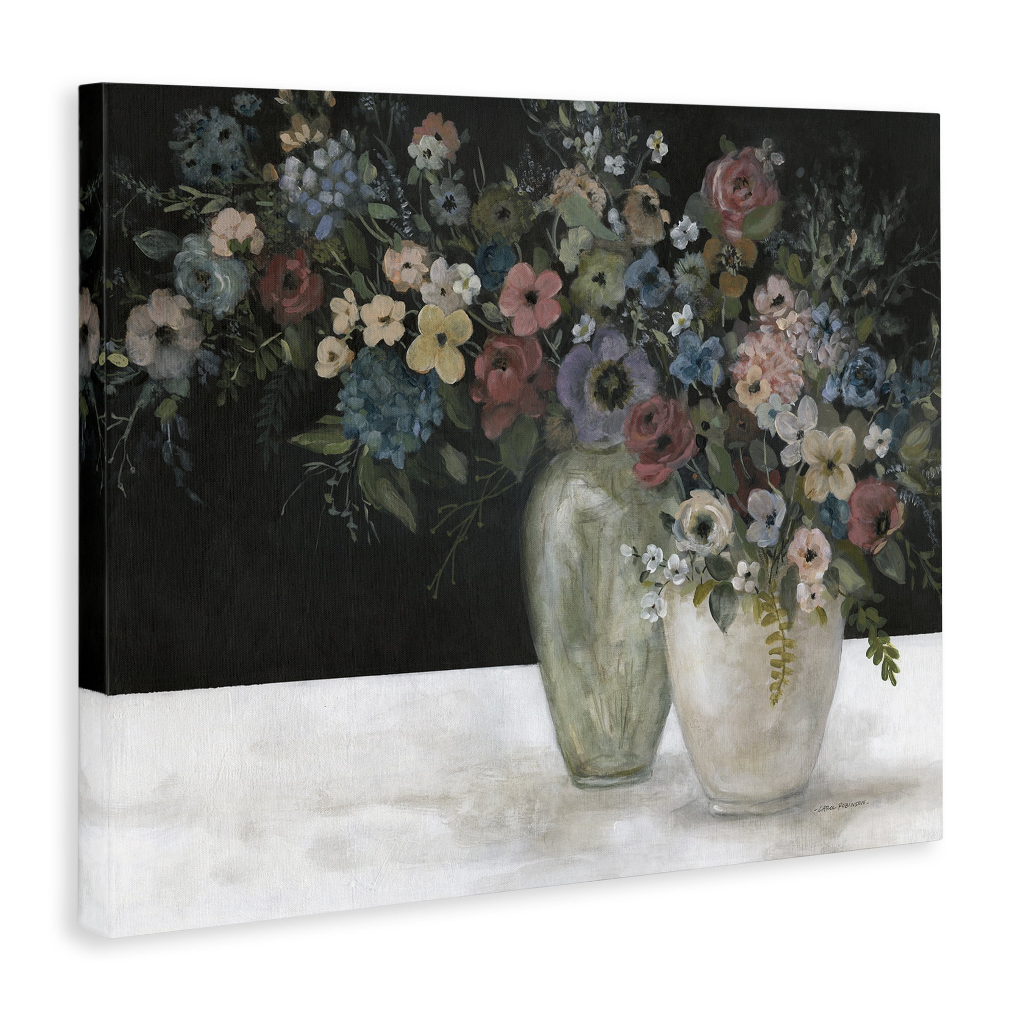 Stupell Industries Vintage Assorted Bouquets Botanical & Floral Painting Gallery Wrapped Canvas Art Print Wall Art, 20 x 16