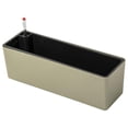 thumbnail image 2 of Fengbin Modern, space-saving, self-watering rectangular flower pot, ideal for windowsill Gold, 2 of 9