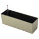 thumbnail image 2 of Macetero rectangular con sistema de autorriego para ventana, jardinera moderna con sistema de autorriego para flores. Oro, 2 of 8