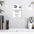 thumbnail image 3 of Elephant Stock Perfect Lashes Typography Wall Art - Vertical Canvas Wall Art - Living Room Wall Decor - Inspirational And Typography Canvas - White And Black Decor - 8" x 12", 3 of 8
