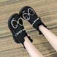 thumbnail image 3 of LYHao Girls' Bow Pearl Short Boots For Kids Cozy Lined Ballet Style Slip On Winter Footwear For Girls ,Girls Boots Sizes 7 Black(18-24 Months), 3 of 6