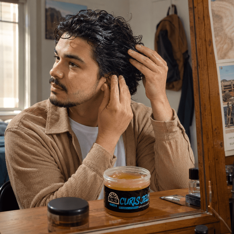 OKAY Men's, Curl Jelly, 7 oz, Curl Definer and Enhancer - Walmart.com