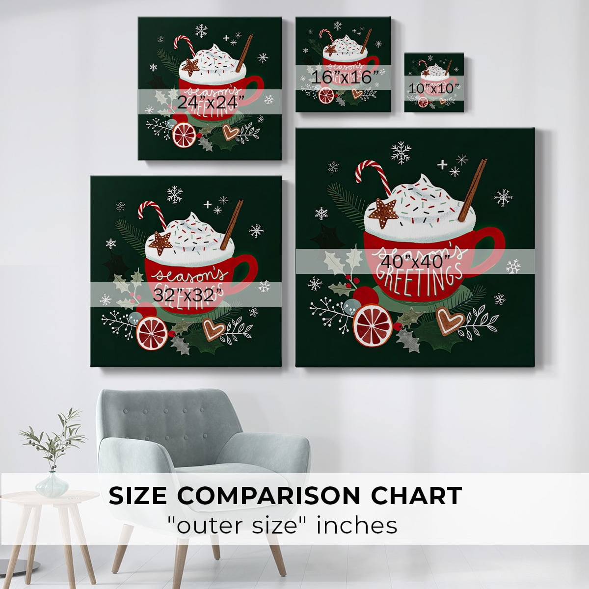 Christmas Comforts I- Gallery Wrapped Canvas