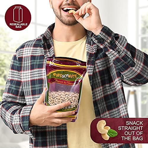 We Got NutRaw Whole Unsalted Cashews Kosher Raw Cashews 3lbs