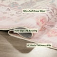 thumbnail image 5 of Washable Area Rug - Vintage Rugs for Living Room Non-Slip Backing Accent Area Rugs for Bedroom Soft Dining Room Mat, Indoor Carpet for Sunroom Playroom Dorm Classroom Home Office (Pink, 6'x9'), 5 of 11