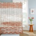 thumbnail image 4 of Farmhouse Burnt Orange Shower Curtains for Bathroom, Vintage Wooden Minimalist Waterproof Fabric Shower Curtain, Decorative Bathroom Curtain for Bathtub, 36"x72", No Hooks Included, 4 of 9