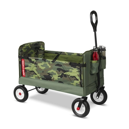 Radio Flyer, 3-in-1 Off-Road EZ Fold Camo Wagon, Folding (Best Wagon For Towing)