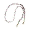 thumbnail image 3 of Cordón para teléfono de macramé CUTICAT llavero artesanal pulsera para teléfono Verde y rosa, 3 of 8