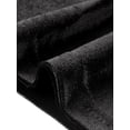 thumbnail image 5 of INSPIRE CHIC Vestidos de terciopelo de sirena elegantes para mujeres, vestido midi ajustado de cóctel para fiesta de noche, cuello cuadrado, color negro, 5 of 5