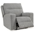 thumbnail image 3 of Signature Design by Ashley Biscoe Pewter Power Recliner, 3 of 8