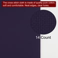 thumbnail image 4 of Uxcell 14 Count Cross Stitch Cloth 20 by 28 Inch Embroidery Fabric, Navy Blue, 4 of 6