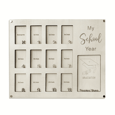 2024 TOP! 1pc School Years Photo Frame, Graduation Picture Back to Gift, Kindergarten Senior 12 Grade