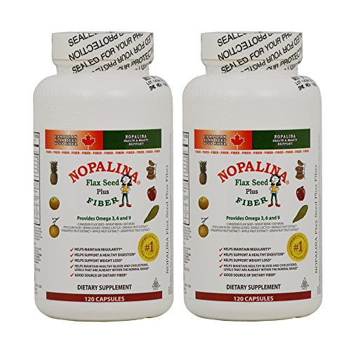 Nopalina Flax Seed Plus Fiber Foormula, 240 Capsules (2x120ct)