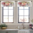 thumbnail image 3 of LALILO Kitchen Curtain Valance Graphic Tribal Ornament Mandala Rod Pocket Window Curtain 52"x 18" Set of 2, 3 of 5