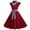 Red, variant on RKSTN Formal Dresses for Women Hepburn Style Graduation Dress Polka-Dot Lapel Sleeveless High Waisted Fitted Full Skirt Maxi Dresses (Red ,M)