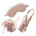 thumbnail image 2 of Sleep Eye Mask Three Piece Set Soft Silk Satin Night Sleep Eye Mask Gift Set Packable Eye Mask Set, 2 of 3