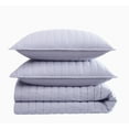 thumbnail image 5 of Brooklyn Loom Classic Solid 100% Cotton 200 Thread Count Percale Lavender 3-Piece King Quilt Set, Solid Casual themed, Adult Bedding, OEKO-TEX Certified, 5 of 9