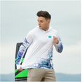 thumbnail image 6 of voofly Sun Shirts for Men Long Sleeve Hoodie UPF 50+ Sun Protection T-Shirt for Outdoor White Blue M, 6 of 9