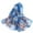 Blue, variant on Seductiva Head Scarf for Women 160*50cm Women Flower Print Long Soft Wrap Scarf Silk Shawl Scarves Polyester Scarf 1PC