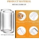 thumbnail image 5 of Juego de vasos de vidrio DWTS DANWEITESI con tapas y pajitas, 16 oz, juego de 2, 5 of 8