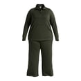 thumbnail image 2 of Terra & Sky Women's Plus Scuba Knit Sweatshirt and Sweatpants Set, 2-Piece, Sizes 0X-4X, 2 of 4