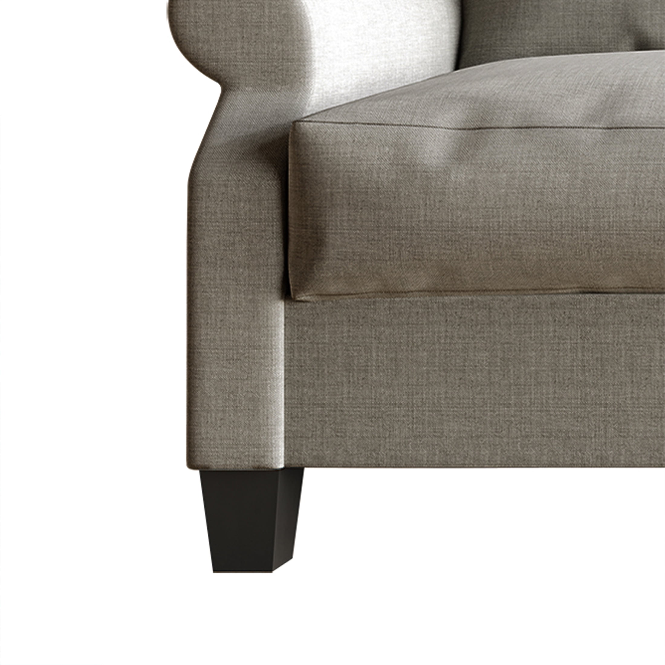 Castle Place Linen Upholstered Loveseats, Gray