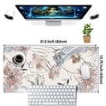 thumbnail image 6 of Desk Mat, Abstraction Hand Painted Flowers Extended Gaming Mouse Pad (31.5x15.75 in), Cute Large Non-Slip Rubber Base Mousepad with Stitched Edges, Keyboard Mouse Mat Desk Pad for Game Office, 6 of 6