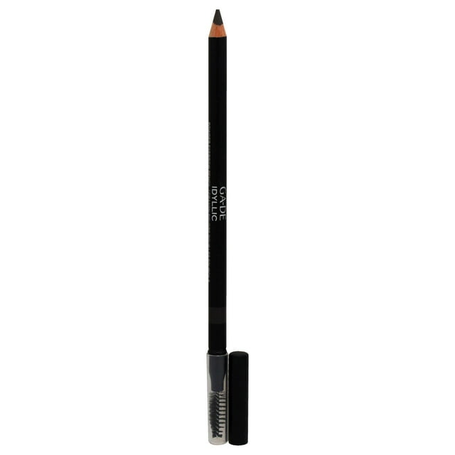 Lápiz de cejas Idyllic Powder Eyebrow Pencil - 60 Soft Black de GA-DE para mujeres - Lápiz de cejas de 0,09 oz