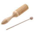 thumbnail image 2 of Guiro Wooden Crow Sounder Oak Kid Children Musical Toy Percussion Instrument, 2 of 7