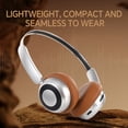 thumbnail image 4 of Retro Over-Ear Wireless Headphones Bluetooth 5.4 with Mic 40MM Dynamic Driver HIFI Sound Lightweight For Small Head Design OOTD, 4 of 26