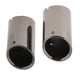 thumbnail image 2 of 2x escapes deslizantes de corte inclinado resonante Sharpla material acero inoxidable para F10 F18 2012 negro Tubo de escape, 2 of 7
