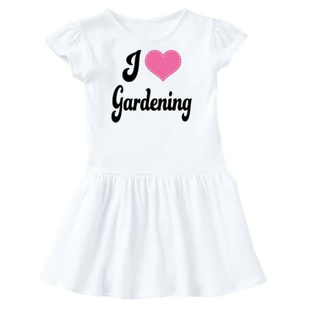 

Inktastic Gardener Gift I Love Gardening Gift Toddler Girl Dress