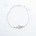 thumbnail image 3 of Howard's Devon Adjustable Inspirational Framed Cross Ice Gray Bracelet for Women, 3 of 3