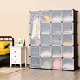 thumbnail image 2 of Topbuy 20 Cube Clothes Organizer Storage Cubes Portable Wardrobe Bedroom Storage Cubby, 2 of 9