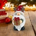 thumbnail image 6 of Christmas Gnome Decor, Winter Table Figurines, Resin Santa Claus Holding Gifts and Tree, Indoor Festive Decorations, 6 of 7