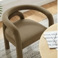 thumbnail image 4 of Modway Astrid Performance Velvet Upholstered Dining Chair in Camel, 4 of 9