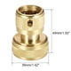 thumbnail image 2 of Adaptadores de conectores rápidos de latón de 3/4" para manguera de jardín, accesorios de grifo de agua, 2 piezas, 2 of 5