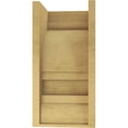 thumbnail image 4 of 9"W x 9"D x 18"H Wide Diane Rough Cedar Woodgrain TimberThane Corbel, Primed Tan, 4 of 6