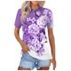 thumbnail image 2 of Fiudx Liquidación de Ofertas Flash Blusa con Botones y Cuello Vuelto de Manga Corta con Estampado Cómodo E Informal para Mujer a La Moda, 2 of 5