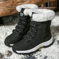 thumbnail image 1 of Botas de nieve de invierno para mujer, para viajes al aire libre, impermeables, antideslizantes, acolchadas, cálidas, de caña alta, de algodón, botas para mujer, 1 of 5