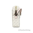 thumbnail image 3 of Michael Kors Adult Saffiano Leather Chain Zip Crossbody Handbag, Vanilla/Powder Blush, 3 of 5