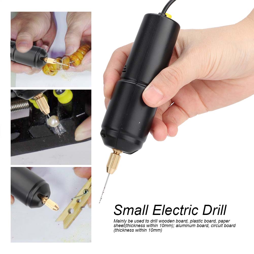 WALFRONT Portable Mini Small Electric Drills Handheld Micro USB Drill ...