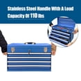 thumbnail image 4 of CQSXDA Multi-Function Heavy Duty Metal Tool Box, 21-Inch Size with 4 Locking Drawers, Ideal Small Tool Chest for Organizing Tools，Blue, 4 of 14