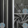 thumbnail image 3 of Shower Curtain 240x200 Cm, With 16 Hooks, Extra Wide, Weighted, Mildew Resistant, Dark Grey, Waterproof, Large Bath Curtains, Polyester Fabric, Antiba, 3 of 4