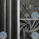 thumbnail image 3 of Shower Curtain 240x200 Cm, With 16 Hooks, Extra Wide, Weighted, Mildew Resistant, Dark Grey, Waterproof, Large Bath Curtains, Polyester Fabric, Antiba, 3 of 4